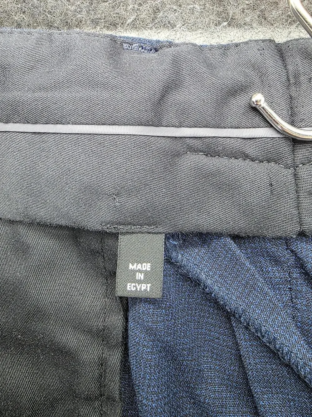Armani Exchange Dress Pants Mens 34x27 Blue Straight Flat Front Pockets